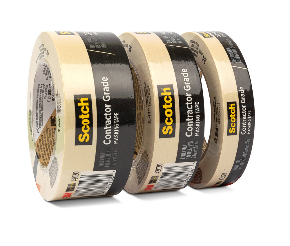 Red Baron 2 in. x 180 ft. UV-Resistant Stucco Masking Tape-3